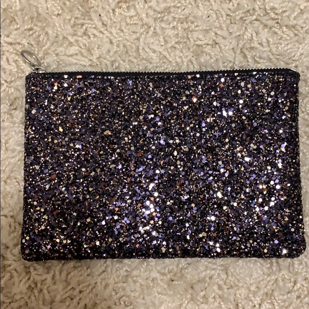 Madewell sparkle clutch